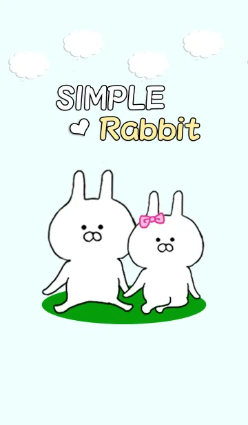 [LINE着せ替え] Simple rabbitの画像1