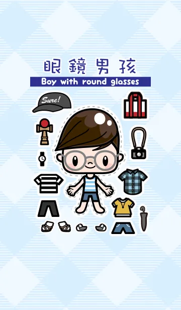 [LINE着せ替え] めがね男子の画像1