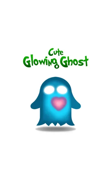 [LINE着せ替え] Cute Glowing Ghost themeの画像1