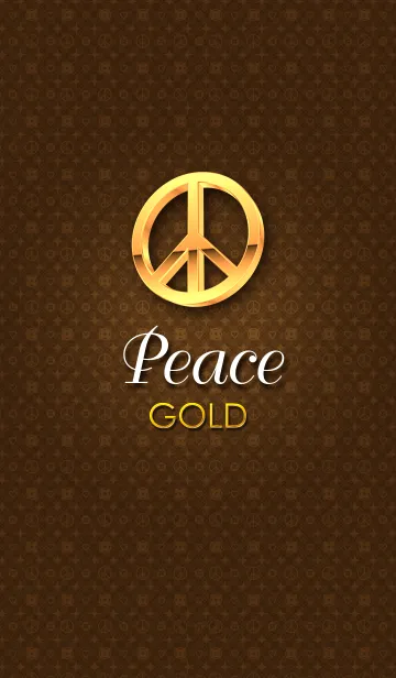 Peace ゴールドのLINE着せ替え