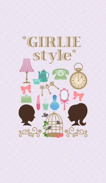 [LINE着せ替え] ガーリーをモットーに。の画像1