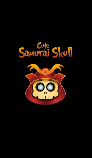 [LINE着せ替え] Cute Samurai Skull themeの画像1