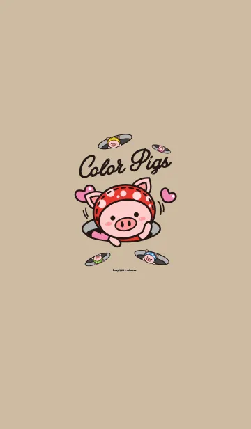 [LINE着せ替え] Color Pigs (theme)の画像1