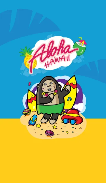 [LINE着せ替え] ALOHA HAWAIIの画像1