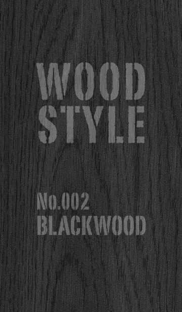 [LINE着せ替え] ウッドスタイル No.002 ブラックウッドの画像1