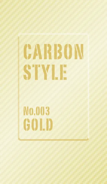[LINE着せ替え] カーボンスタイル No.003 ゴールドの画像1