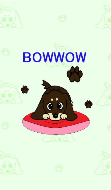 [LINE着せ替え] 大好きミニチュア・ダックスフンド3の画像1