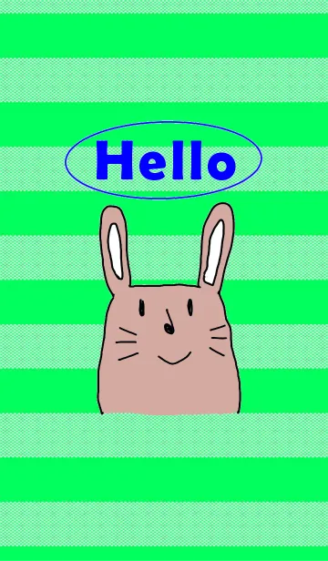 HELLO ウサギのLINE着せ替え