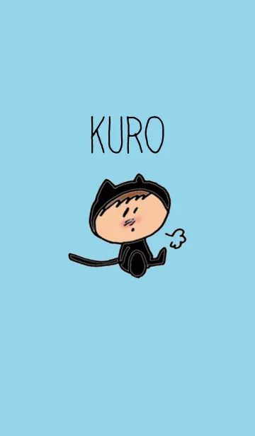 [LINE着せ替え] うちのクロの画像1