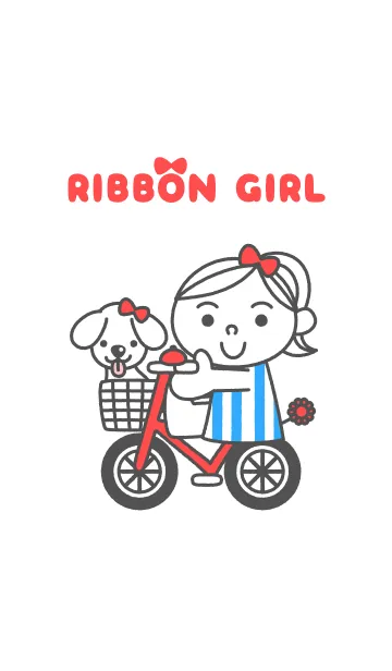 [LINE着せ替え] RIBBON GIRLの画像1