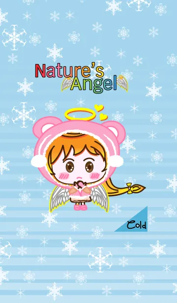 [LINE着せ替え] Nature's Angel - Angel Yellow Winterの画像1