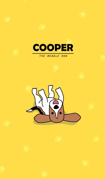 Cooper the Beagle dogのLINE着せ替え