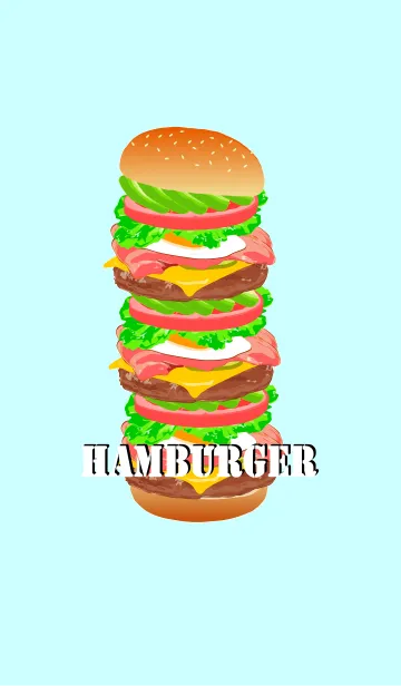 [LINE着せ替え] ハンバーガー～ENJOY HAMBURGERS！～の画像1