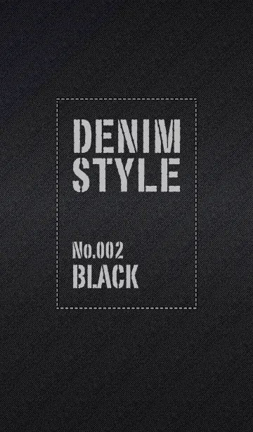 [LINE着せ替え] デニムスタイル No.002 ブラックデニムの画像1