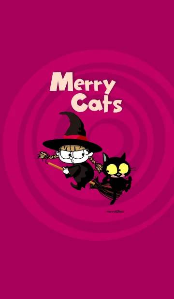 [LINE着せ替え] Merry Cats / メリー魔女の画像1