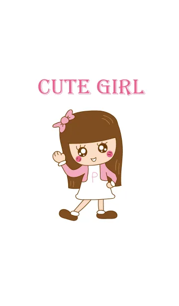 [LINE着せ替え] Cute Girl - P Sugarの画像1