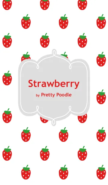 ストロベリー by Pretty PoodleのLINE着せ替え