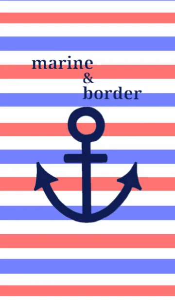 [LINE着せ替え] marine＆borderの画像1