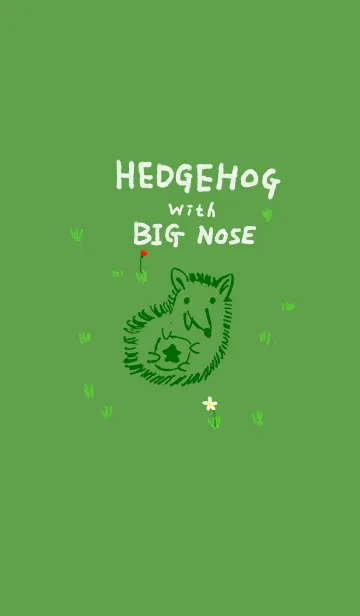 [LINE着せ替え] Hedgehog with Big noseの画像1