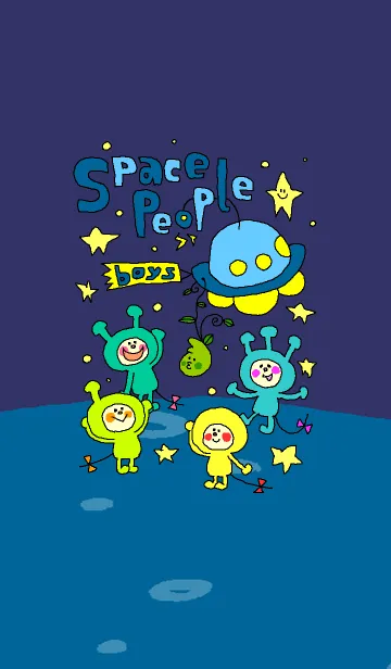 [LINE着せ替え] SpacePeopleBoysの画像1