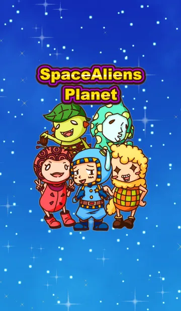 [LINE着せ替え] Space Aliens Planetの画像1