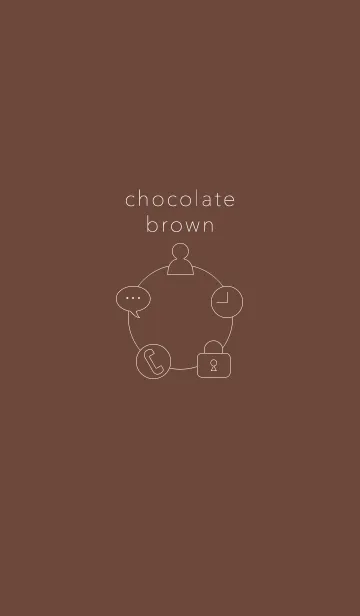[LINE着せ替え] Chocolate Brown（チョコレートブラウン）の画像1