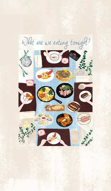 [LINE着せ替え] 今夜、ご注文はどっち？の画像1