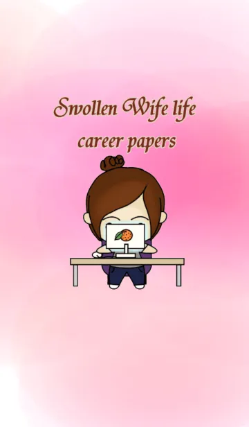 [LINE着せ替え] Swollen Wife life (Office worker)の画像1
