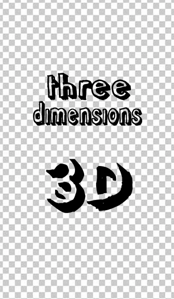 [LINE着せ替え] 3 dimensionsの画像1