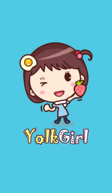 [LINE着せ替え] 卵黄ガールブルーシーの画像1