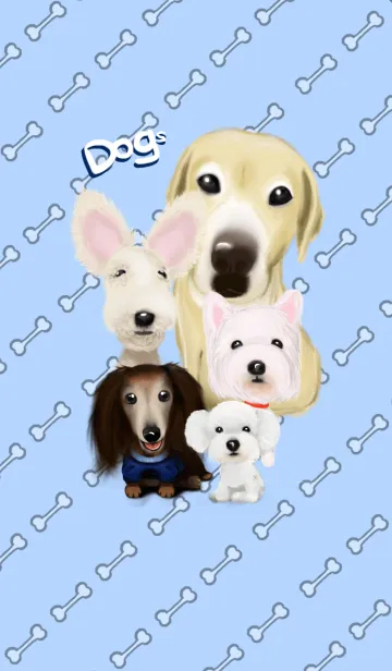 [LINE着せ替え] dogs and dogs and dogsの画像1