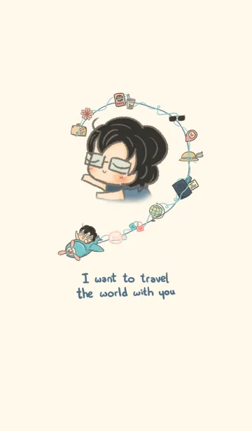 [LINE着せ替え] Travel the world with me？の画像1