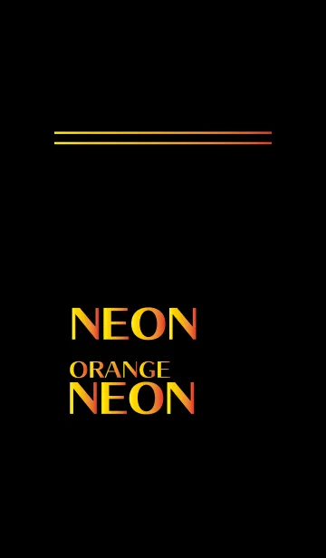 [LINE着せ替え] ORANGE NEONの画像1