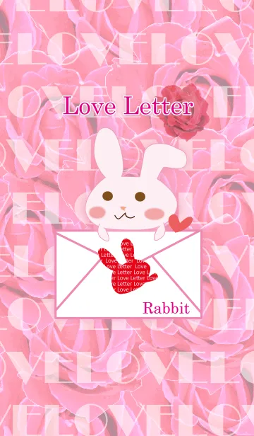 [LINE着せ替え] Love Letter Rabbitの画像1
