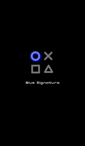 [LINE着せ替え] Blue Signatureの画像1