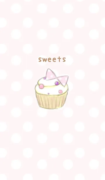 ○おとなかわいいsweets○水玉ピンクの着せ替えメイン画像