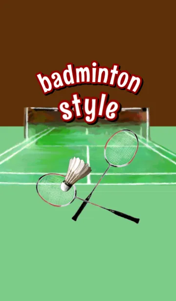 [LINE着せ替え] badminton style ( バドミントン )の画像1