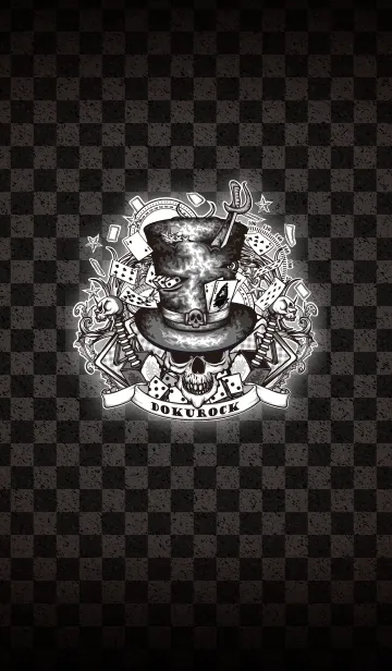 [LINE着せ替え] 毒ROCK 02_マジシャンスカルの画像1