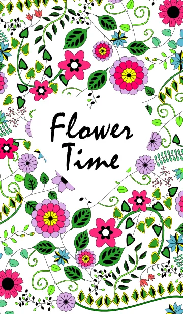 [LINE着せ替え] Flower Timeの画像1