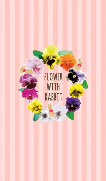 FLOWER WITH RABBITのLINE着せ替え