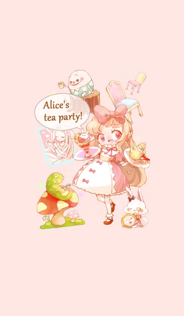 [LINE着せ替え] アリスのお茶会の画像1