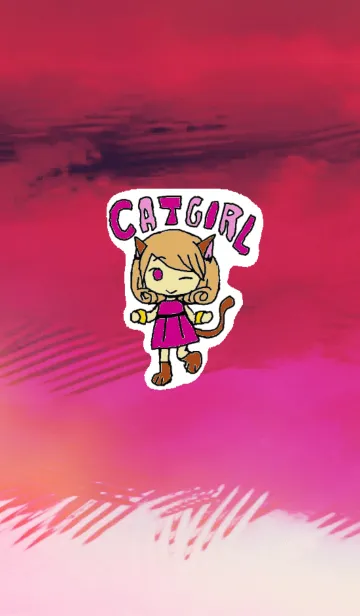 [LINE着せ替え] 猫ガールの画像1