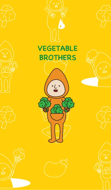 [LINE着せ替え] VEGETABLE BROTHERSの画像1