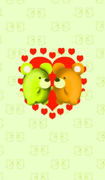 [LINE着せ替え] Bear Loveの画像1