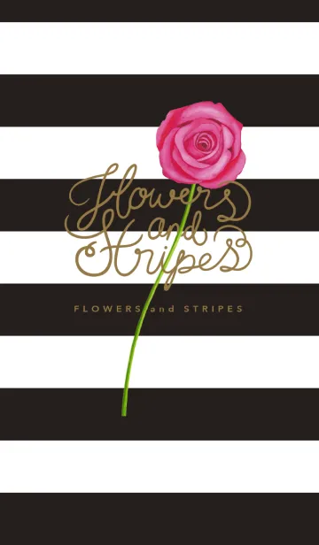 [LINE着せ替え] Flowers and Stripesの画像1