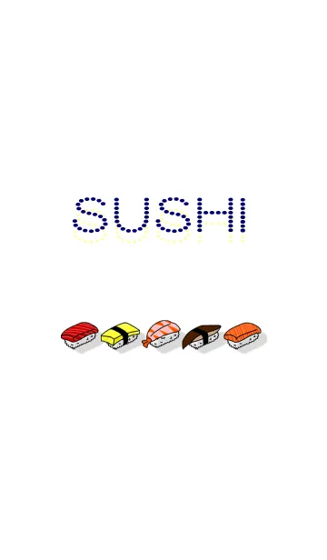 [LINE着せ替え] SUSHI -シンプルお寿司-の画像1