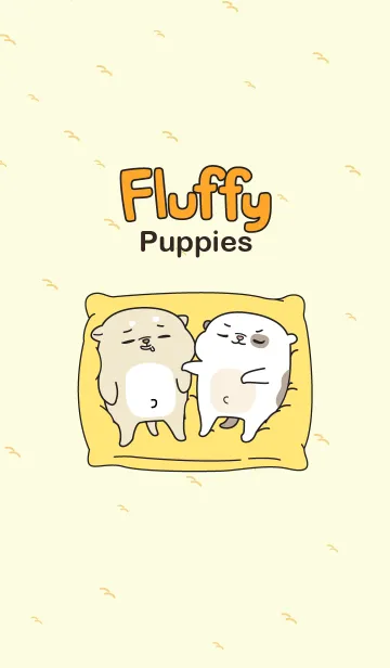 [LINE着せ替え] Fluffy Puppiesの画像1