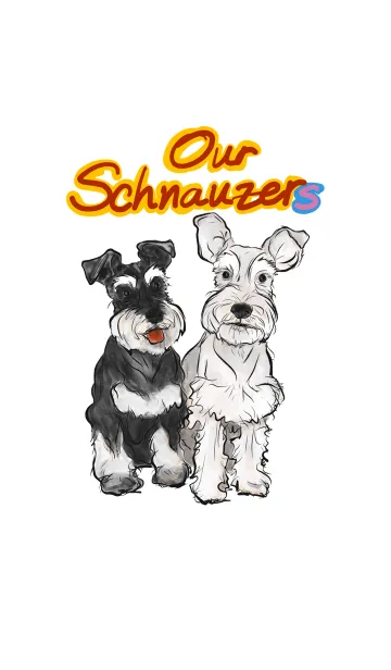 [LINE着せ替え] Our Schnauzersの画像1
