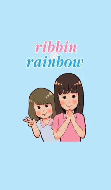 [LINE着せ替え] Ribbin & Rainbowの画像1