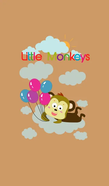 [LINE着せ替え] Funny Little Monkeysの画像1